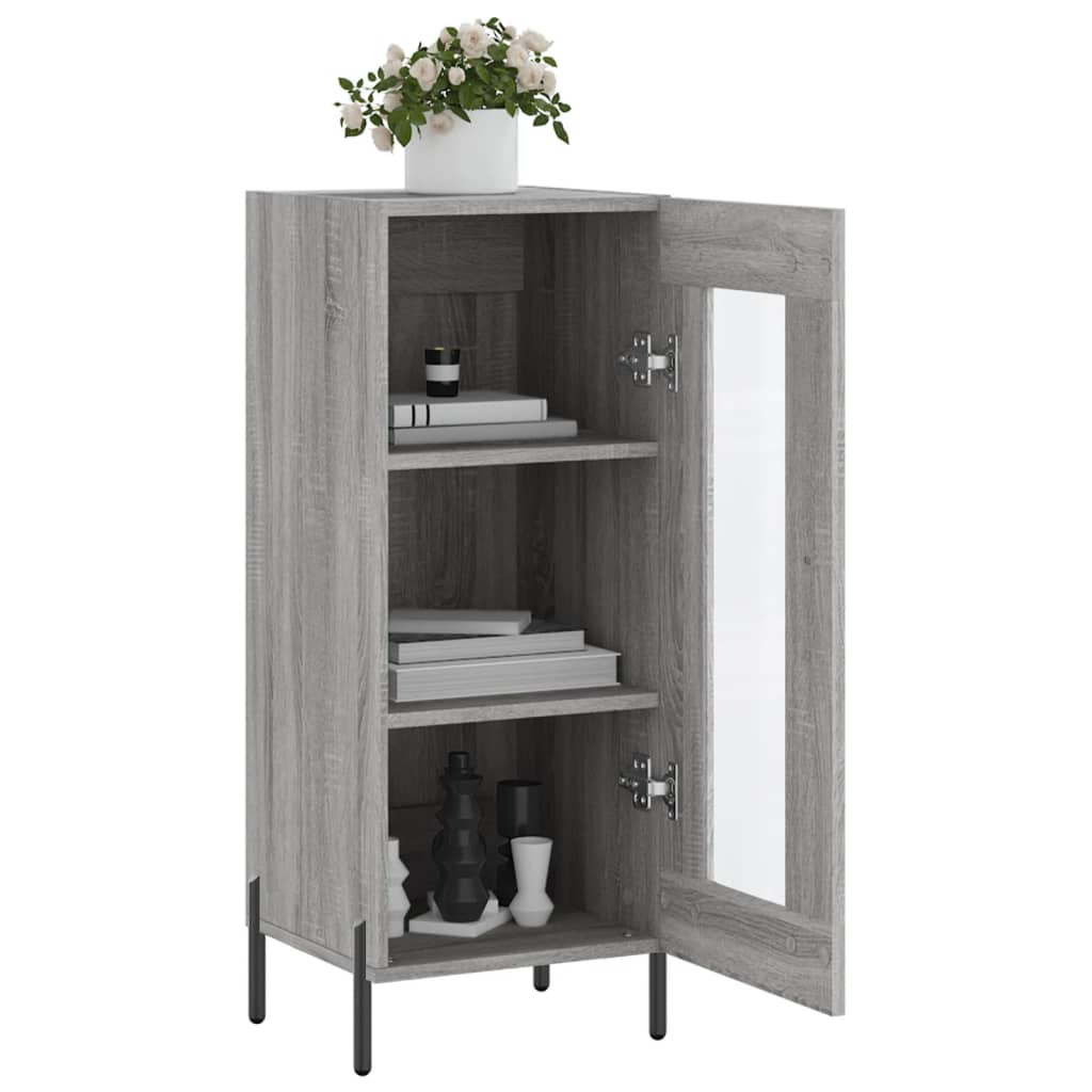 Sideboard Grau Sonoma 34,5x34x90 cm Holzwerkstoff - Pazzar.ch