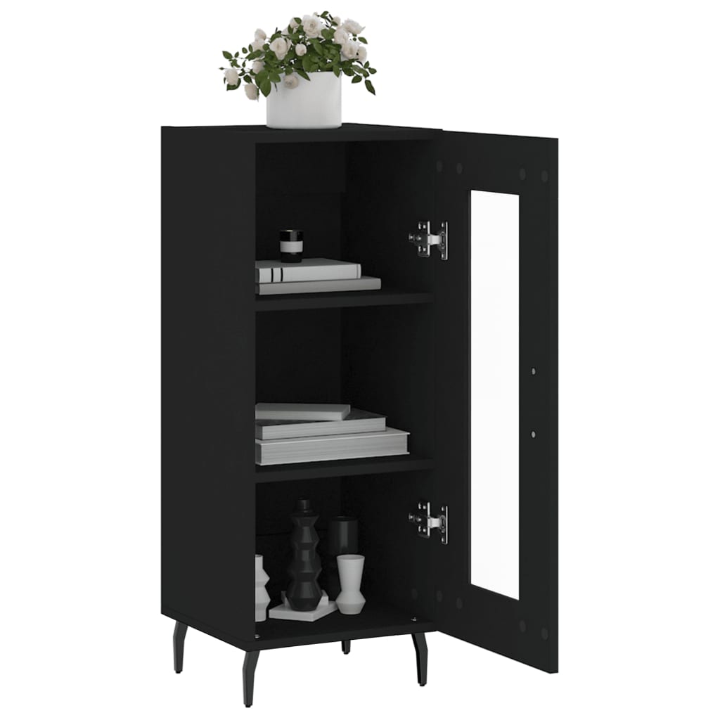 Sideboard Schwarz 34,5x34x90 cm Holzwerkstoff - Pazzar.ch
