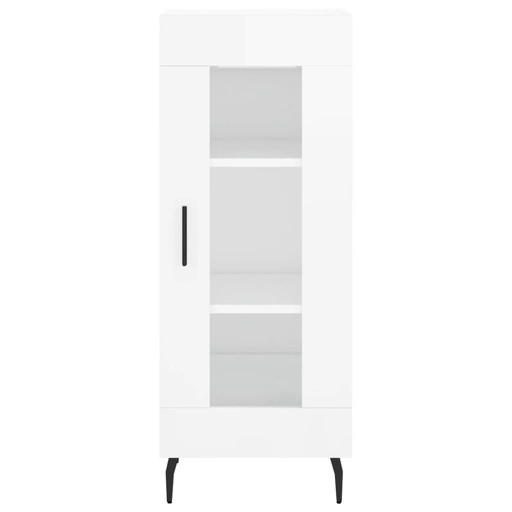 Sideboard Hochglanz-Weiß 34,5x34x90 cm Holzwerkstoff - Pazzar.ch