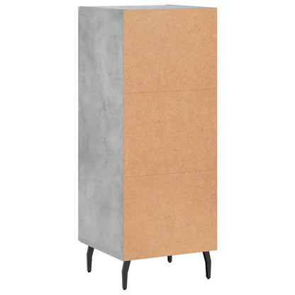 Sideboard Betongrau 34,5x34x90 cm Holzwerkstoff - Pazzar.ch