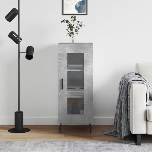 Sideboard Betongrau 34,5x34x90 cm Holzwerkstoff - Pazzar.ch