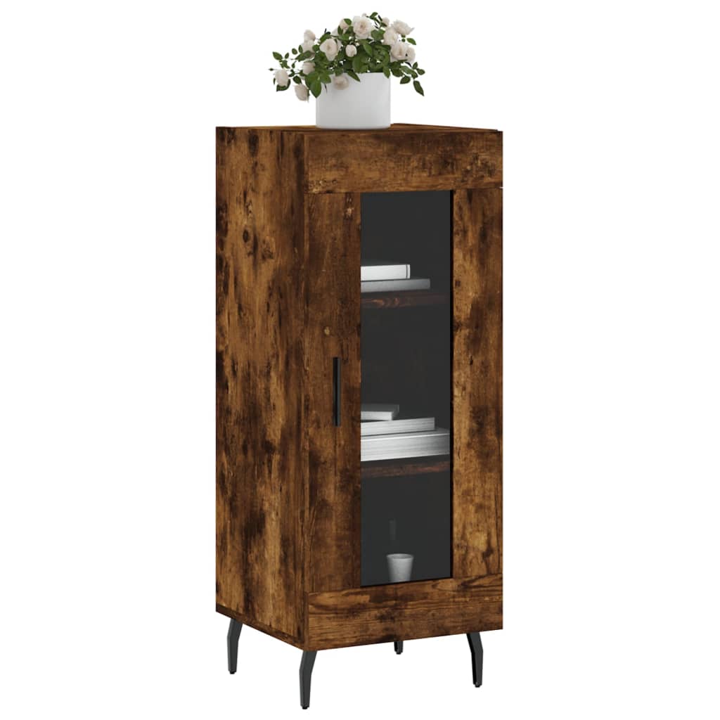 Sideboard Räuchereiche 34,5x34x90 cm Holzwerkstoff - Pazzar.ch