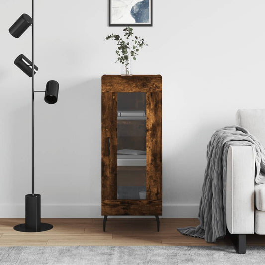 Sideboard Räuchereiche 34,5x34x90 cm Holzwerkstoff - Pazzar.ch