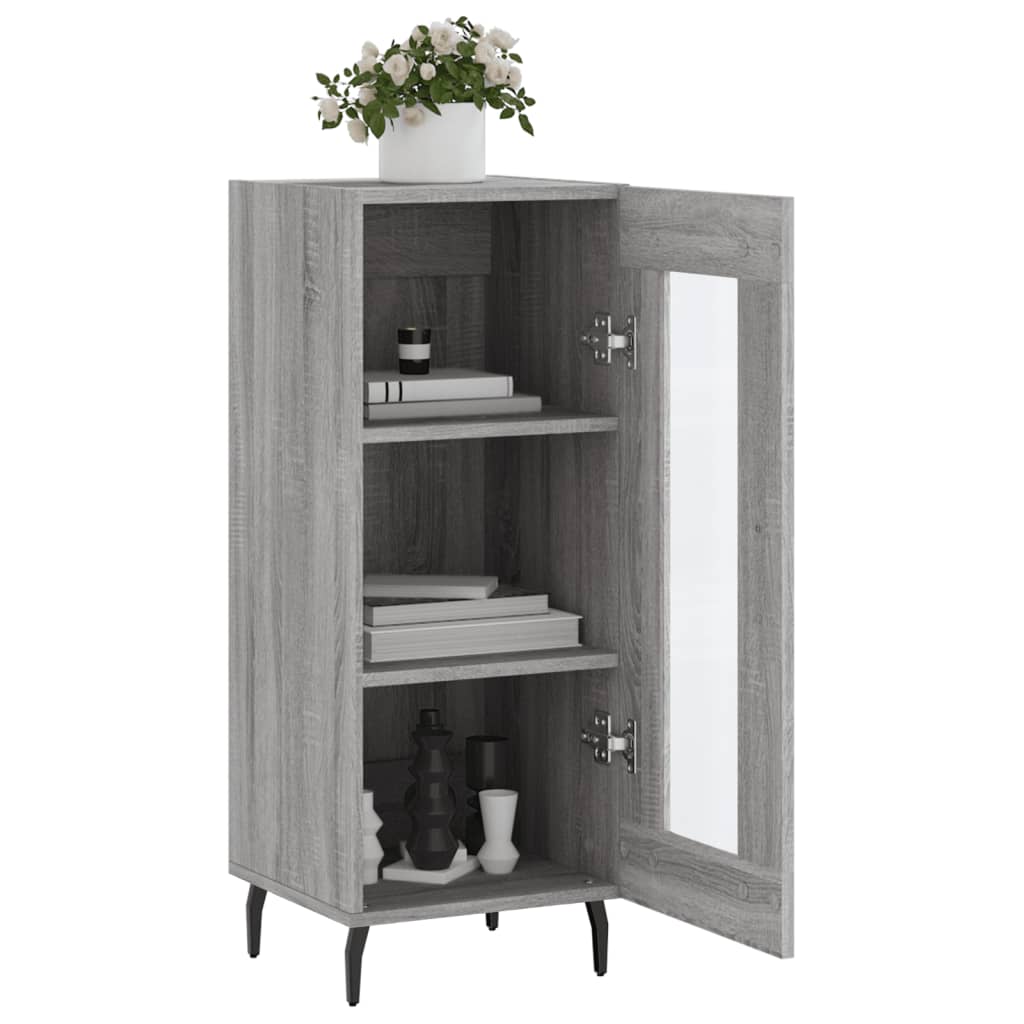 Sideboard Grau Sonoma 34,5x34x90 cm Holzwerkstoff - Pazzar.ch