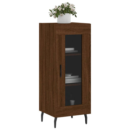 Sideboard Braun Eichen-Optik 34,5x34x90 cm Holzwerkstoff - Pazzar.ch