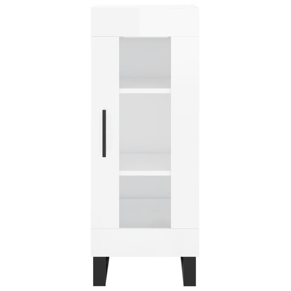 Sideboard Hochglanz-Weiß 34,5x34x90 cm Holzwerkstoff - Pazzar.ch