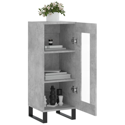 Sideboard Betongrau 34,5x34x90 cm Holzwerkstoff - Pazzar.ch