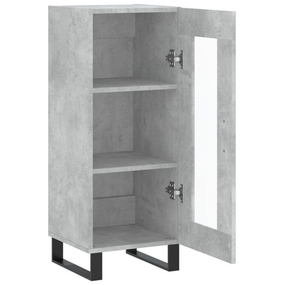 Sideboard Betongrau 34,5x34x90 cm Holzwerkstoff - Pazzar.ch