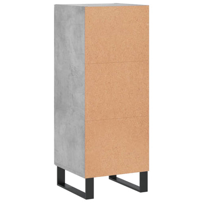 Sideboard Betongrau 34,5x34x90 cm Holzwerkstoff - Pazzar.ch