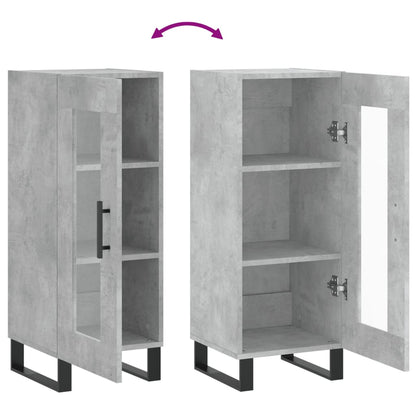 Sideboard Betongrau 34,5x34x90 cm Holzwerkstoff - Pazzar.ch