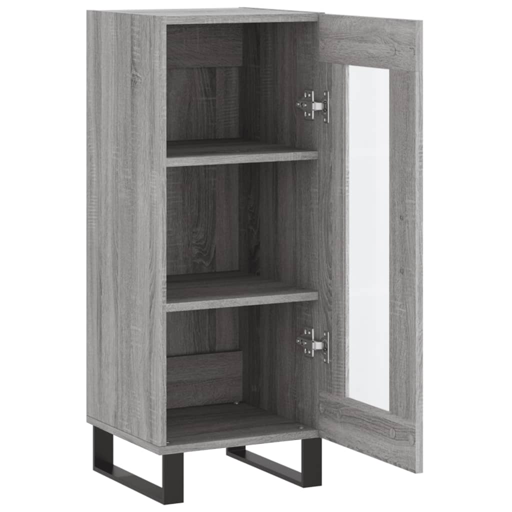 Sideboard Grau Sonoma 34,5x34x90 cm Holzwerkstoff - Pazzar.ch