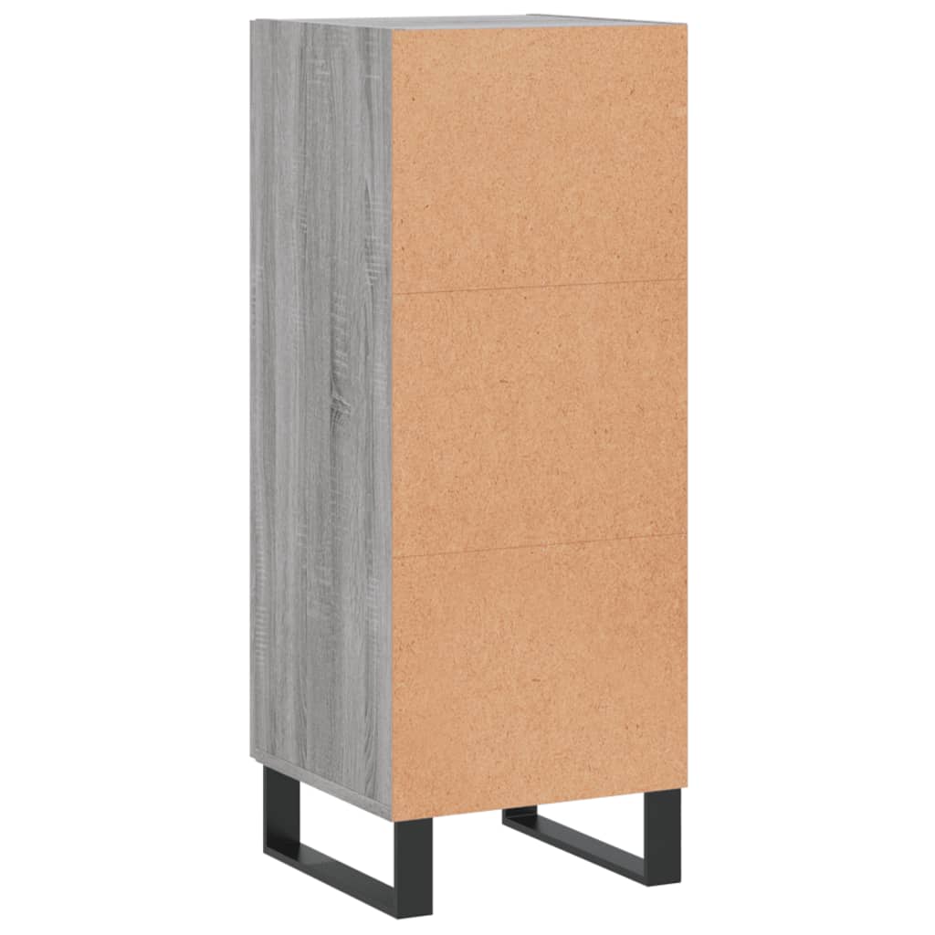 Sideboard Grau Sonoma 34,5x34x90 cm Holzwerkstoff - Pazzar.ch