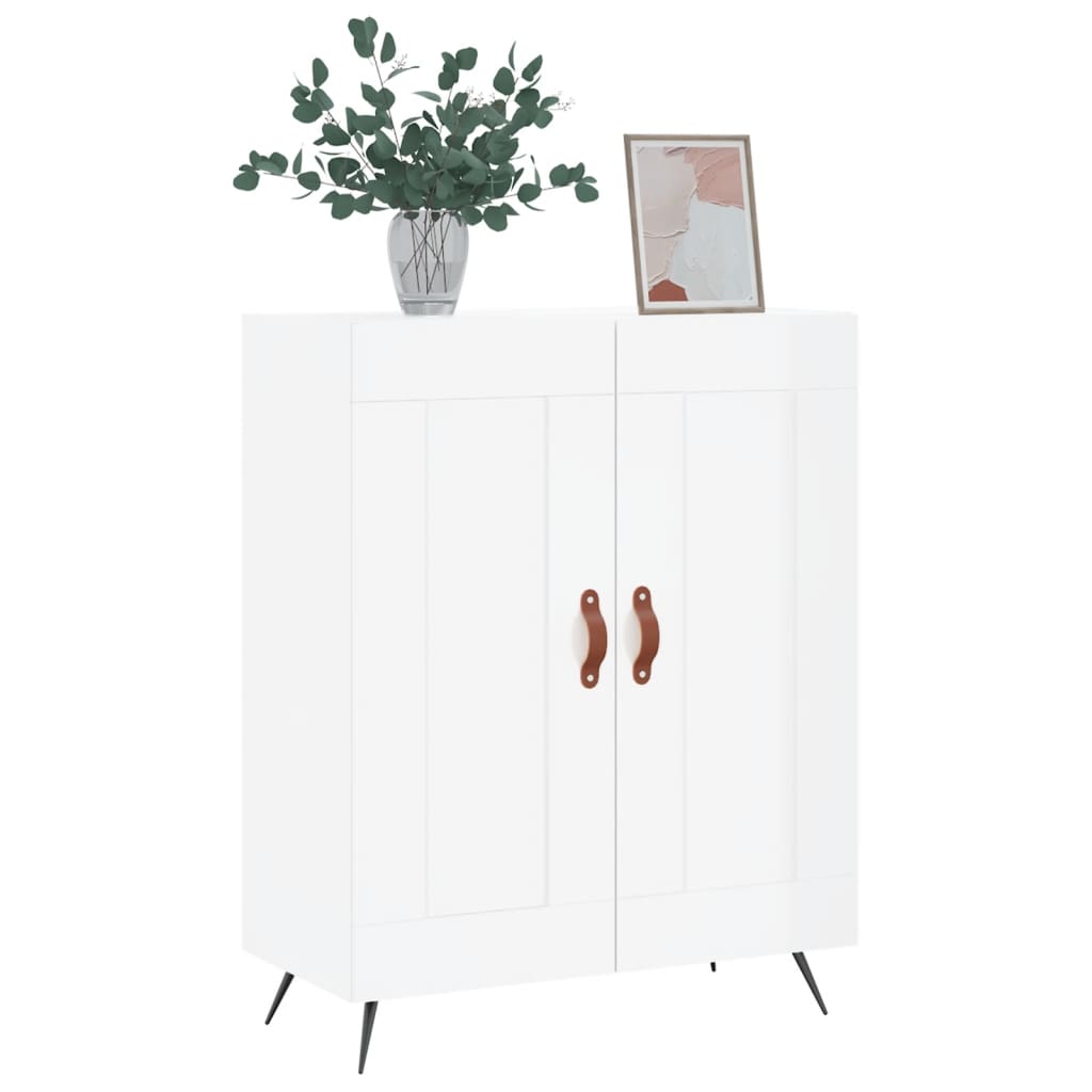 Sideboard Hochglanz-Weiß 69,5x34x90 cm Holzwerkstoff - Pazzar.ch