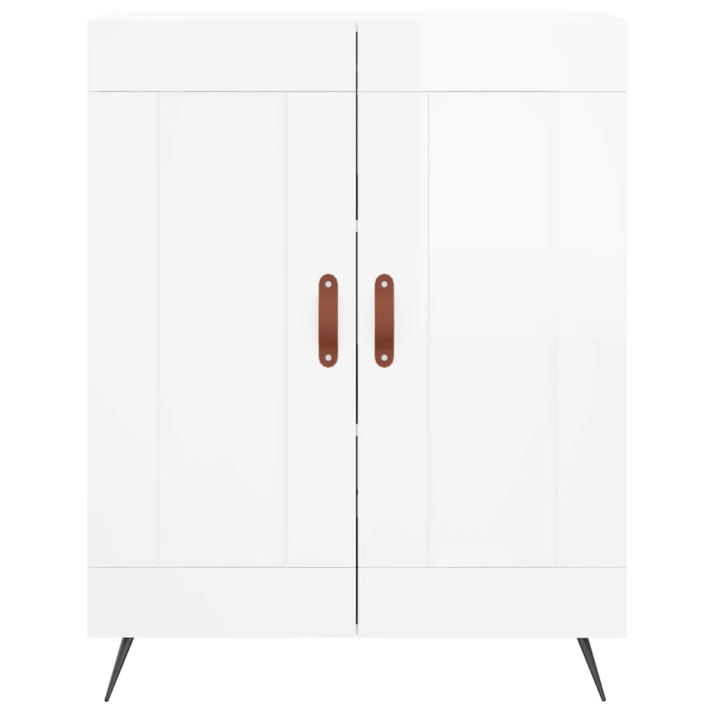 Sideboard Hochglanz-Weiß 69,5x34x90 cm Holzwerkstoff - Pazzar.ch