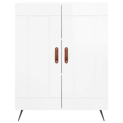 Sideboard Hochglanz-Weiß 69,5x34x90 cm Holzwerkstoff - Pazzar.ch