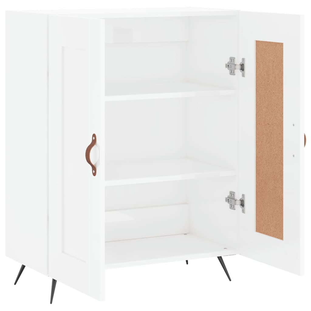 Sideboard Hochglanz-Weiß 69,5x34x90 cm Holzwerkstoff - Pazzar.ch
