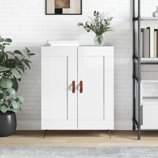 Sideboard Hochglanz-Weiß 69,5x34x90 cm Holzwerkstoff - Pazzar.ch