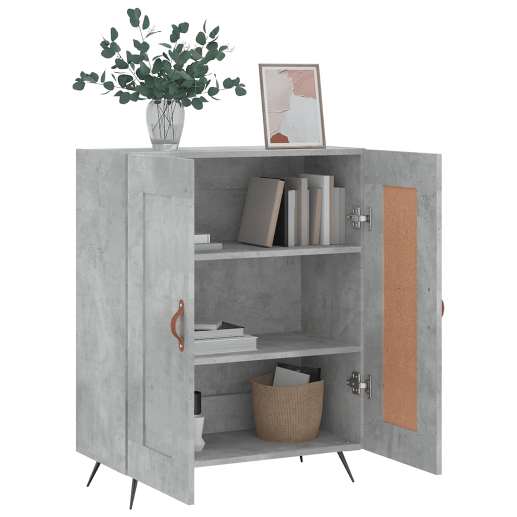 Sideboard Betongrau 69,5x34x90 cm Holzwerkstoff - Pazzar.ch