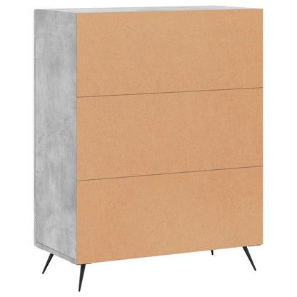 Sideboard Betongrau 69,5x34x90 cm Holzwerkstoff - Pazzar.ch