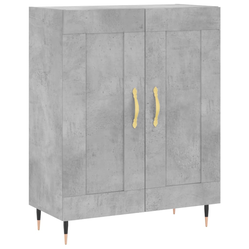 Sideboard Betongrau 69,5x34x90 cm Holzwerkstoff - Pazzar.ch