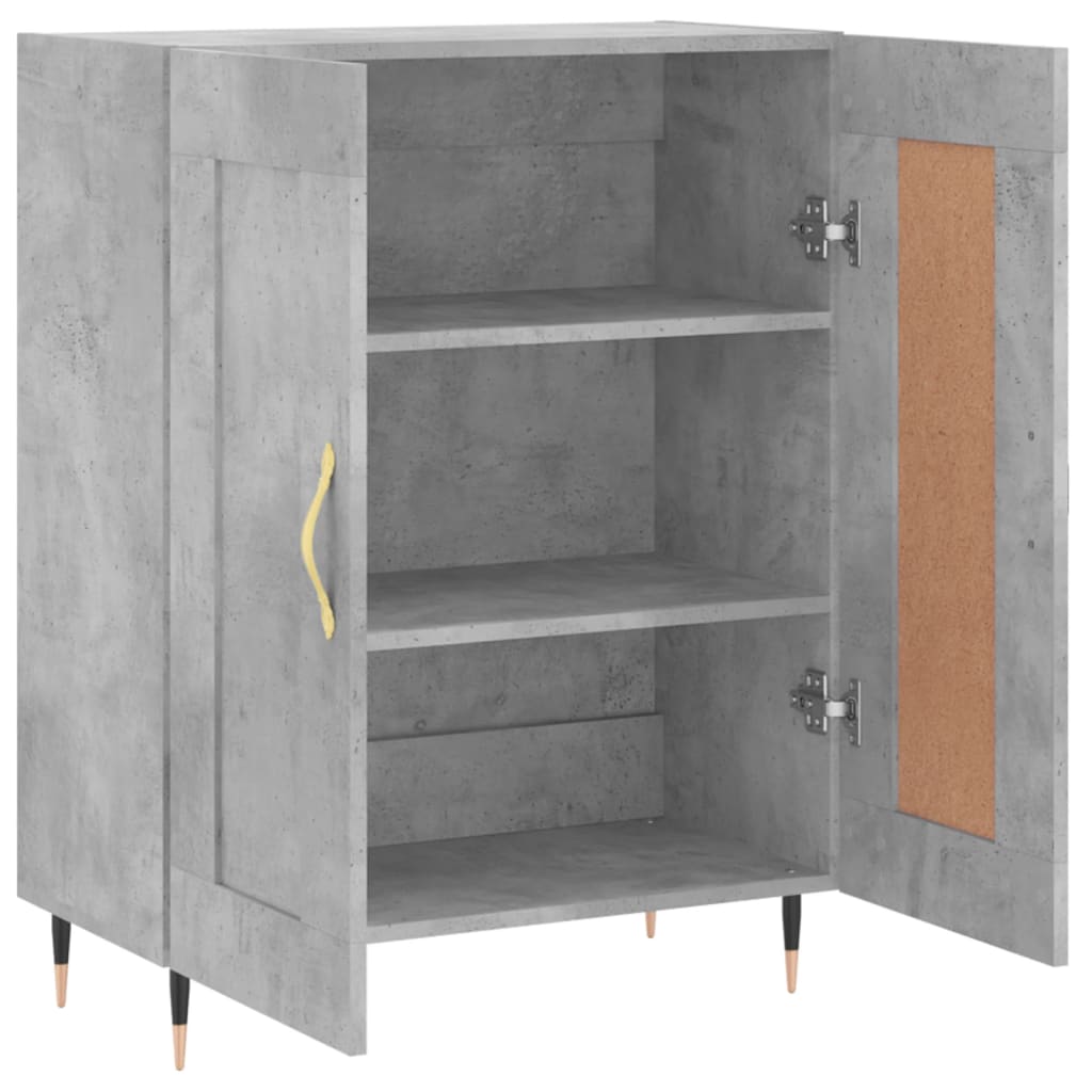 Sideboard Betongrau 69,5x34x90 cm Holzwerkstoff - Pazzar.ch