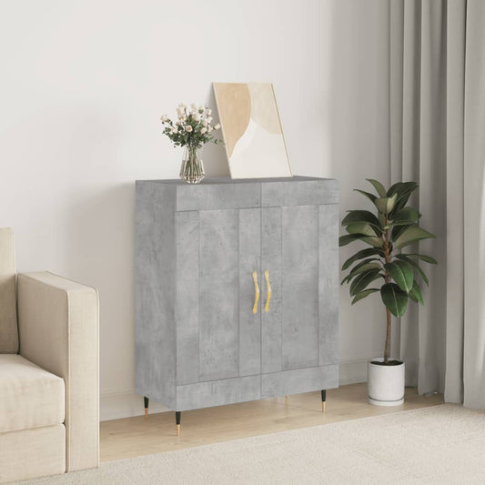 Sideboard Betongrau 69,5x34x90 cm Holzwerkstoff - Pazzar.ch