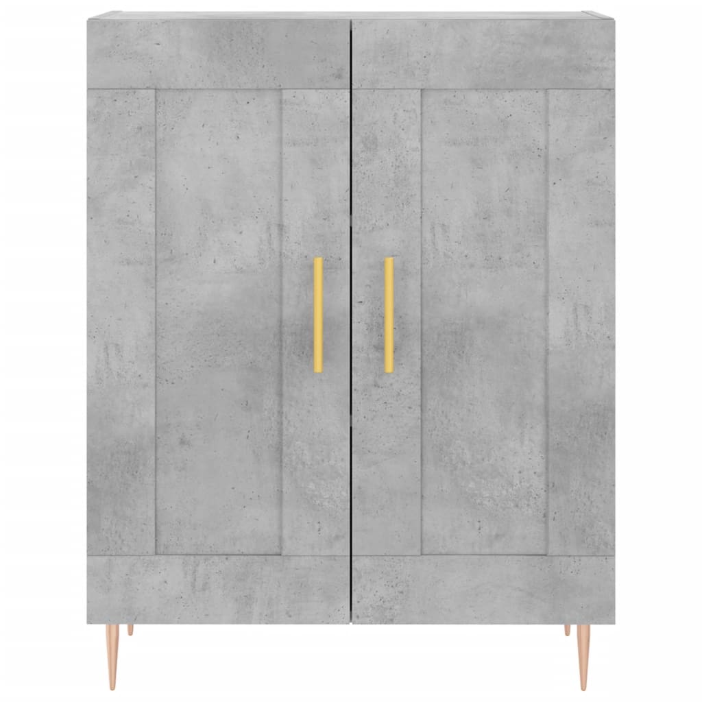 Sideboard Betongrau 69,5x34x90 cm Holzwerkstoff - Pazzar.ch