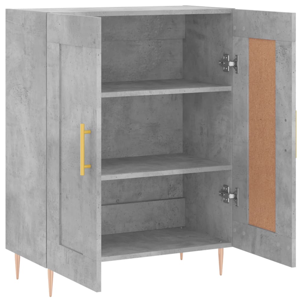 Sideboard Betongrau 69,5x34x90 cm Holzwerkstoff - Pazzar.ch