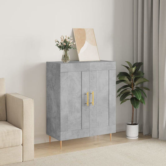 Sideboard Betongrau 69,5x34x90 cm Holzwerkstoff - Pazzar.ch