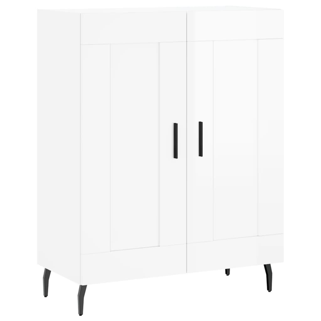 Sideboard Hochglanz-Weiß 69,5x34x90 cm Holzwerkstoff - Pazzar.ch