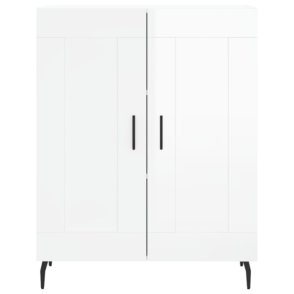 Sideboard Hochglanz-Weiß 69,5x34x90 cm Holzwerkstoff - Pazzar.ch