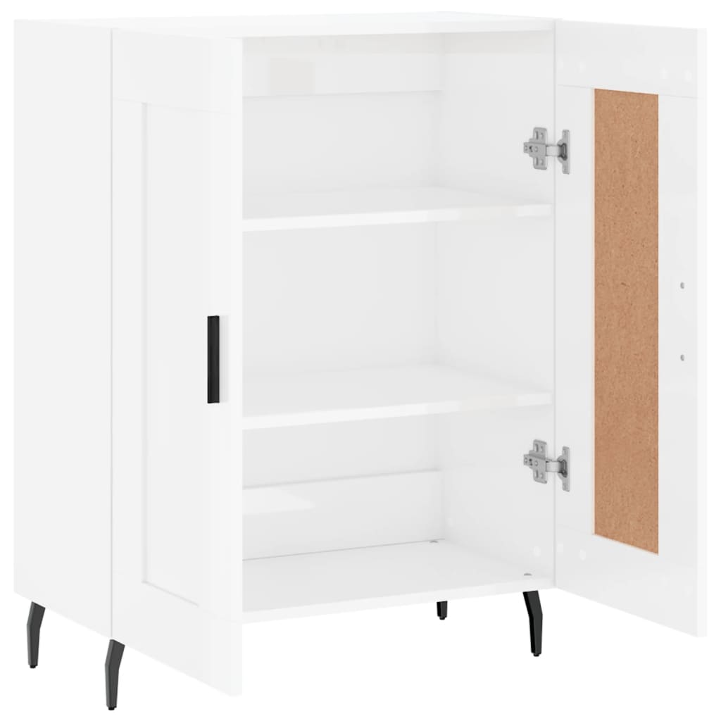 Sideboard Hochglanz-Weiß 69,5x34x90 cm Holzwerkstoff - Pazzar.ch