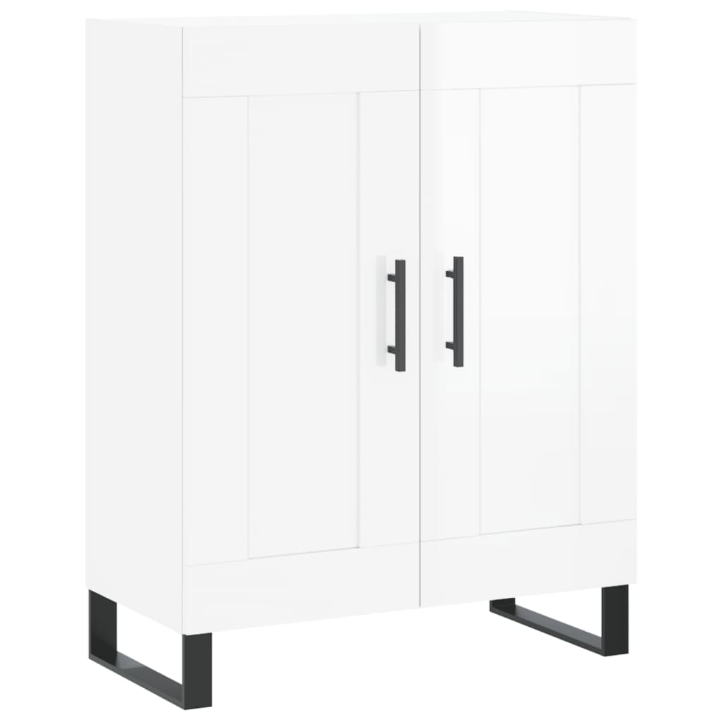 Sideboard Hochglanz-Weiß 69,5x34x90 cm Holzwerkstoff - Pazzar.ch