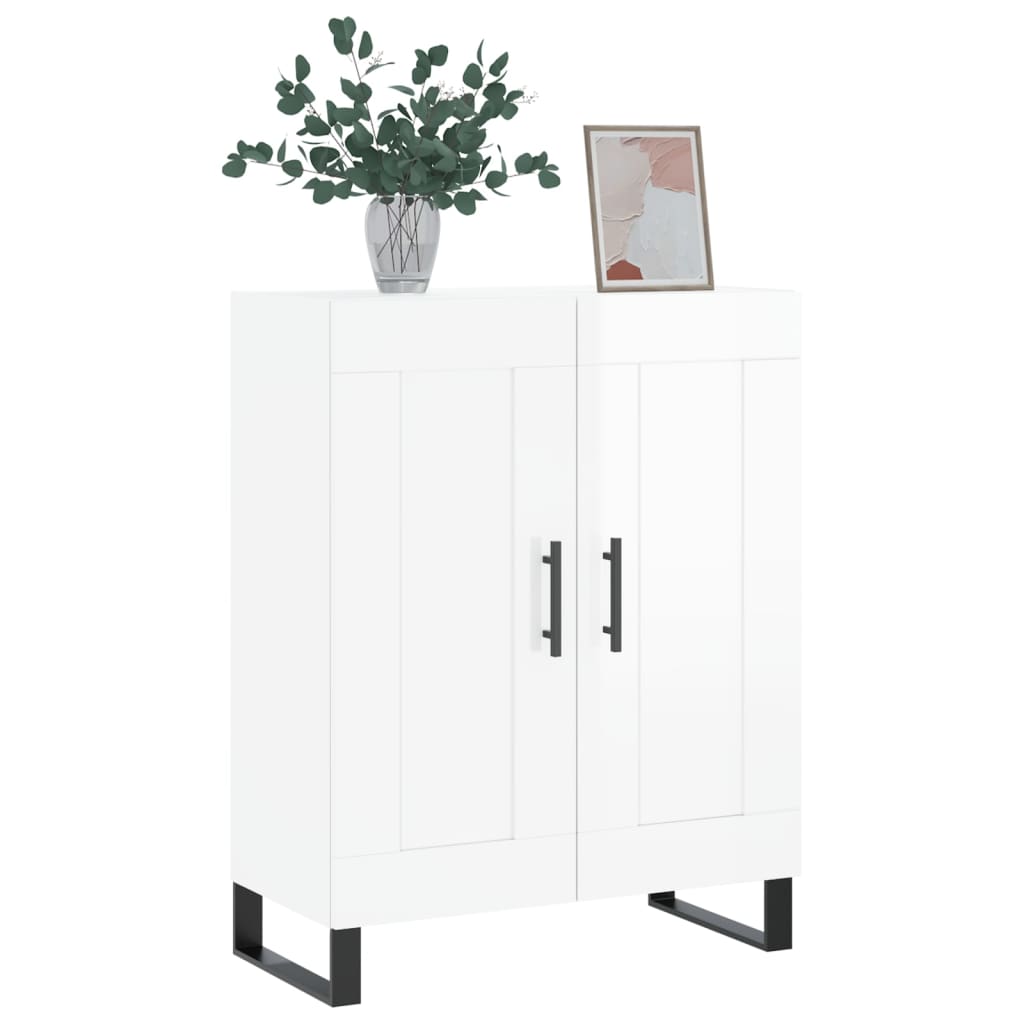 Sideboard Hochglanz-Weiß 69,5x34x90 cm Holzwerkstoff - Pazzar.ch