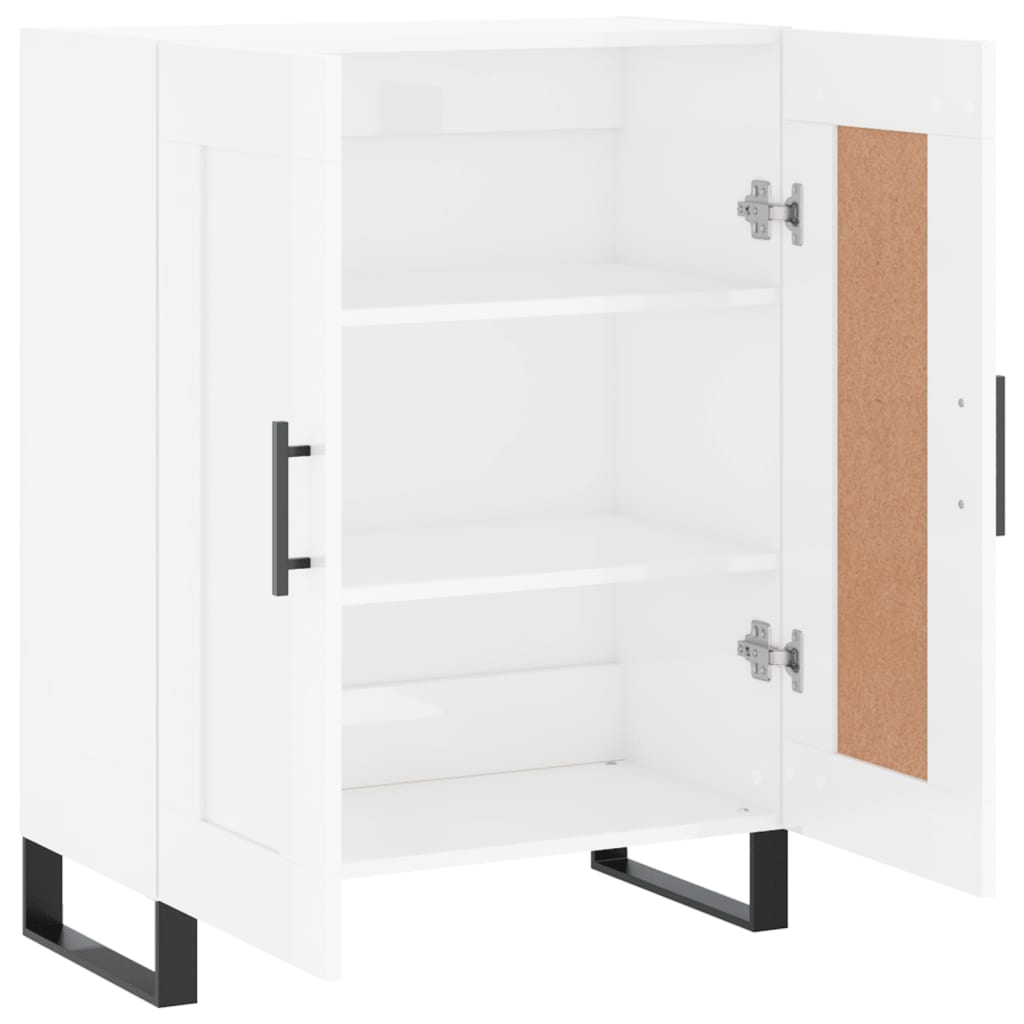 Sideboard Hochglanz-Weiß 69,5x34x90 cm Holzwerkstoff - Pazzar.ch