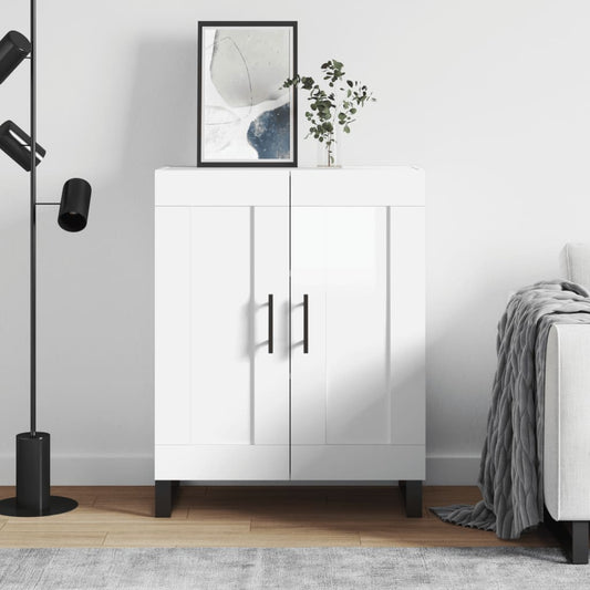 Sideboard Hochglanz-Weiß 69,5x34x90 cm Holzwerkstoff - Pazzar.ch