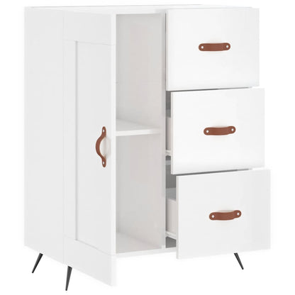 Sideboard Hochglanz-Weiß 69,5x34x90 cm Holzwerkstoff - Pazzar.ch