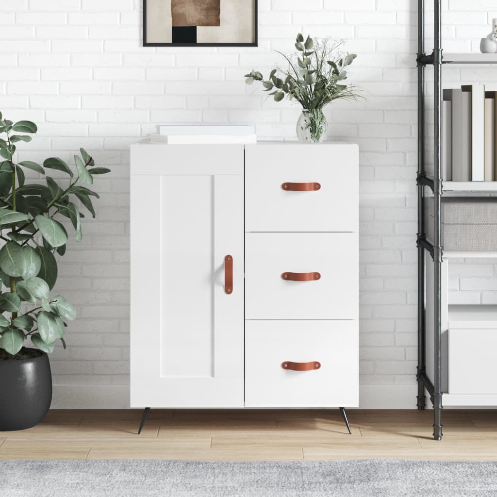 Sideboard Hochglanz-Weiß 69,5x34x90 cm Holzwerkstoff - Pazzar.ch