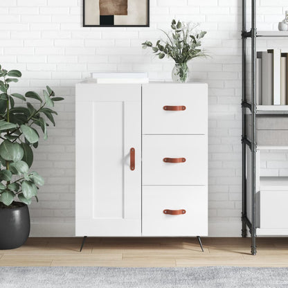 Sideboard Hochglanz-Weiß 69,5x34x90 cm Holzwerkstoff - Pazzar.ch