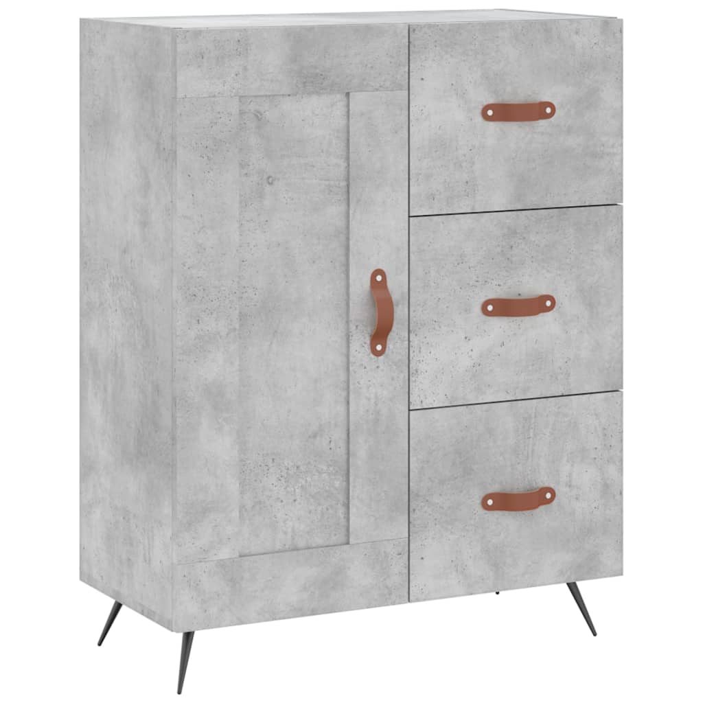 Sideboard Betongrau 69,5x34x90 cm Holzwerkstoff - Pazzar.ch