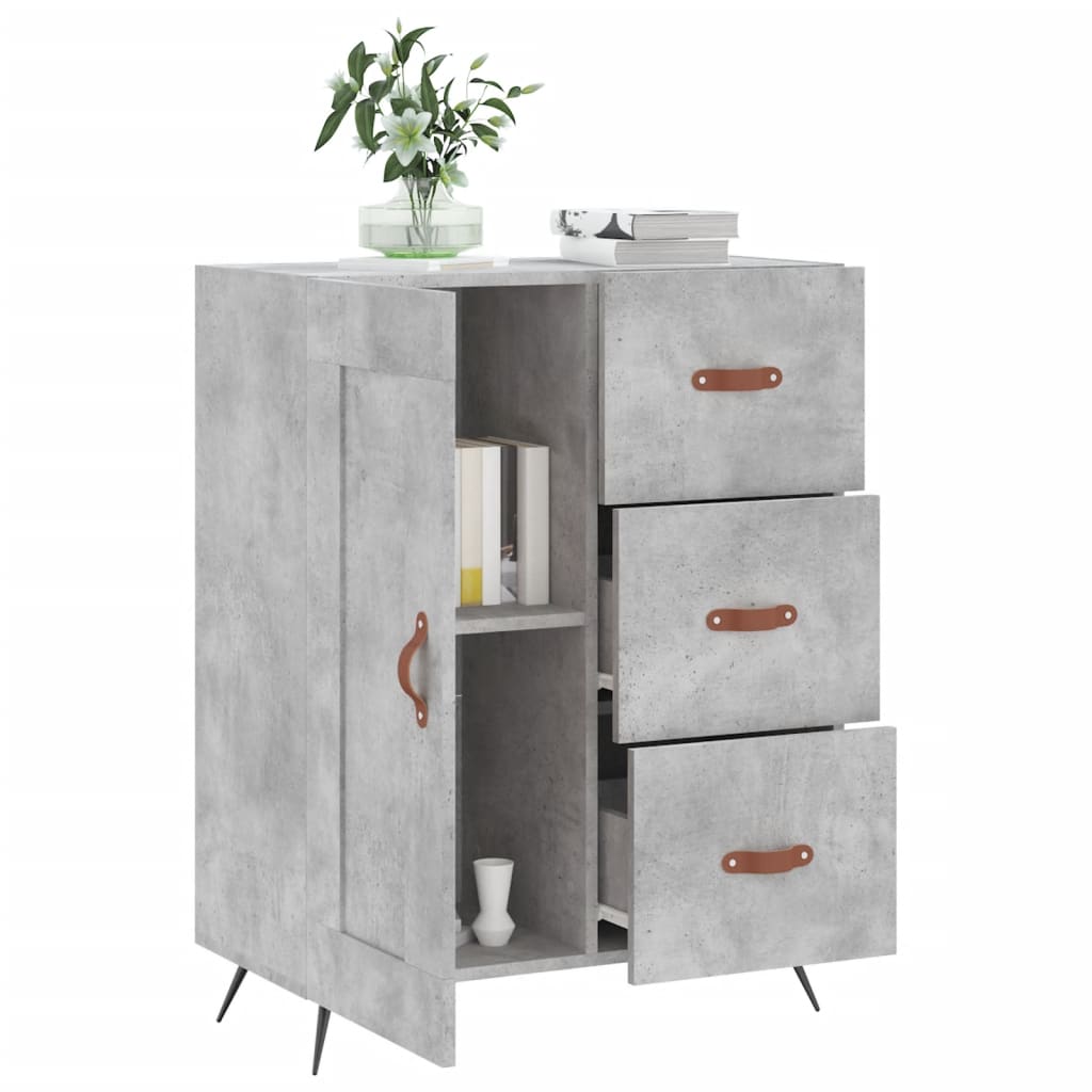 Sideboard Betongrau 69,5x34x90 cm Holzwerkstoff - Pazzar.ch