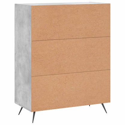 Sideboard Betongrau 69,5x34x90 cm Holzwerkstoff - Pazzar.ch