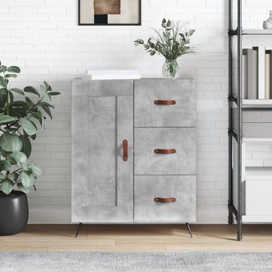 Sideboard Betongrau 69,5x34x90 cm Holzwerkstoff - Pazzar.ch