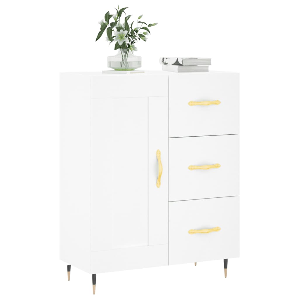 Sideboard Weiß 69,5x34x90 cm Holzwerkstoff - Pazzar.ch