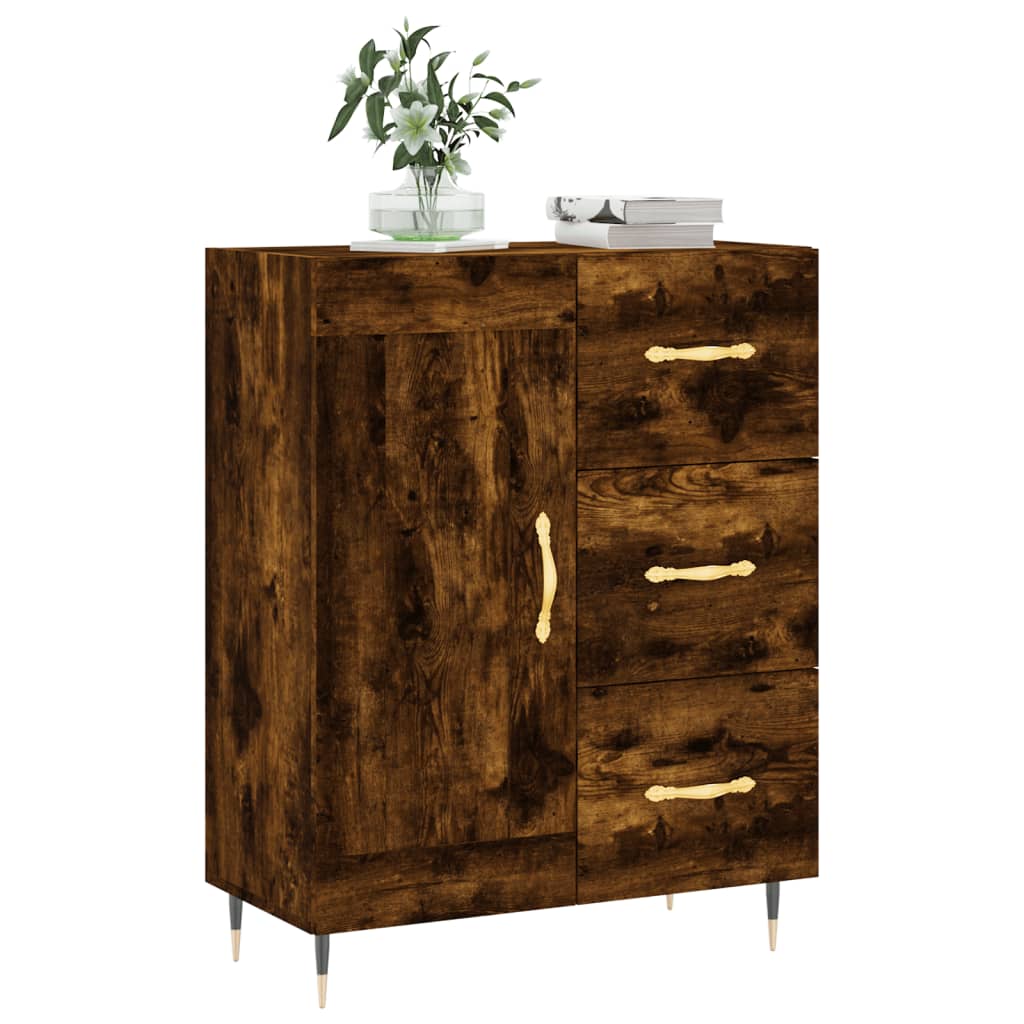 Sideboard Räuchereiche 69,5x34x90 cm Holzwerkstoff - Pazzar.ch