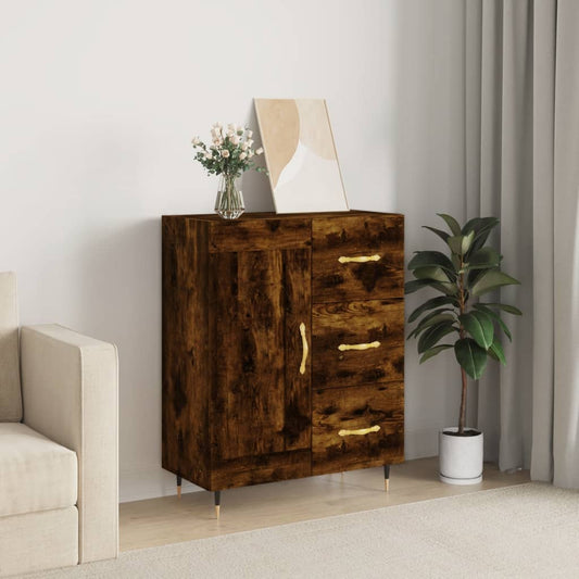 Sideboard Räuchereiche 69,5x34x90 cm Holzwerkstoff - Pazzar.ch