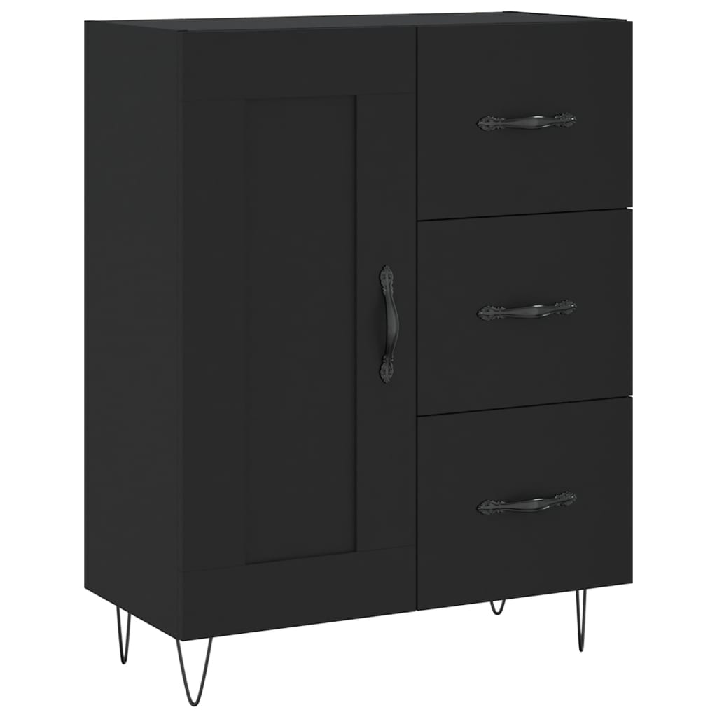 Sideboard Schwarz 69,5x34x90 cm Holzwerkstoff - Pazzar.ch