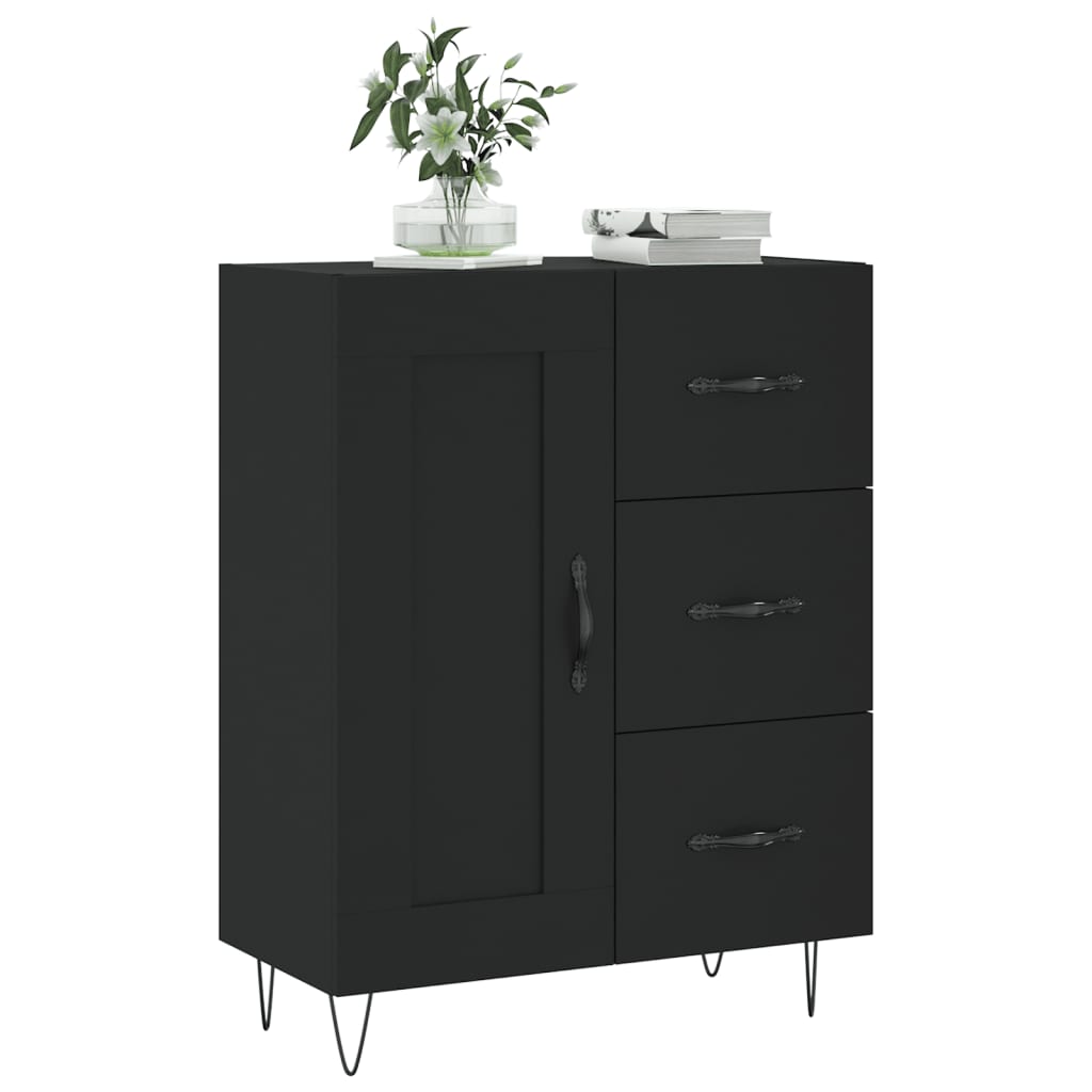 Sideboard Schwarz 69,5x34x90 cm Holzwerkstoff - Pazzar.ch