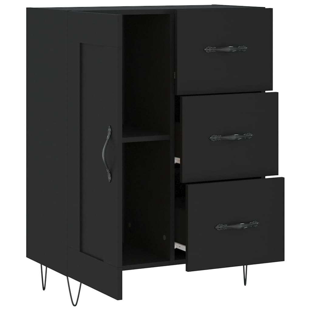 Sideboard Schwarz 69,5x34x90 cm Holzwerkstoff - Pazzar.ch