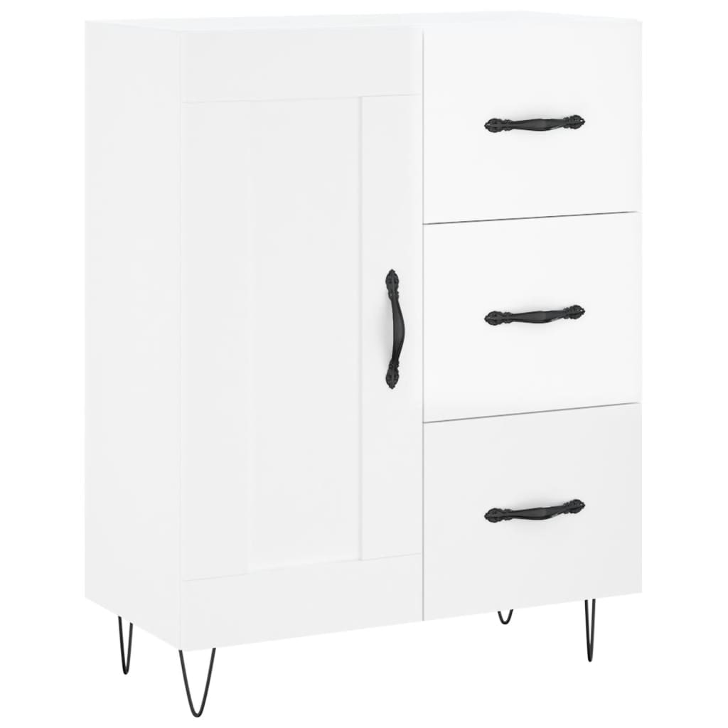 Sideboard Hochglanz-Weiß 69,5x34x90 cm Holzwerkstoff - Pazzar.ch